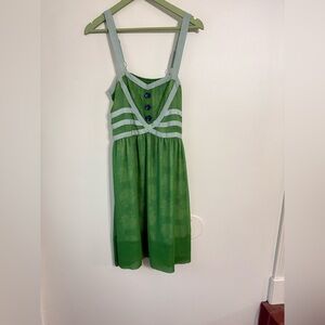 Matilda Jane Green and Blue  Dress Size Medium